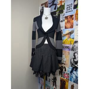 Striped Gothic Cardigan